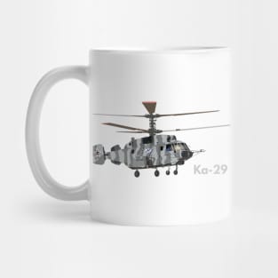 Ka-29 Grey Russian Helicopter Mug